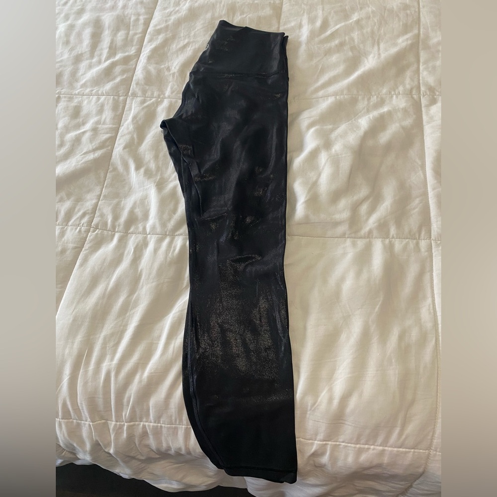 Lululemon Black Leather look Aligns